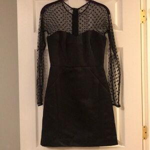 Milly Polka Dot Black Dress